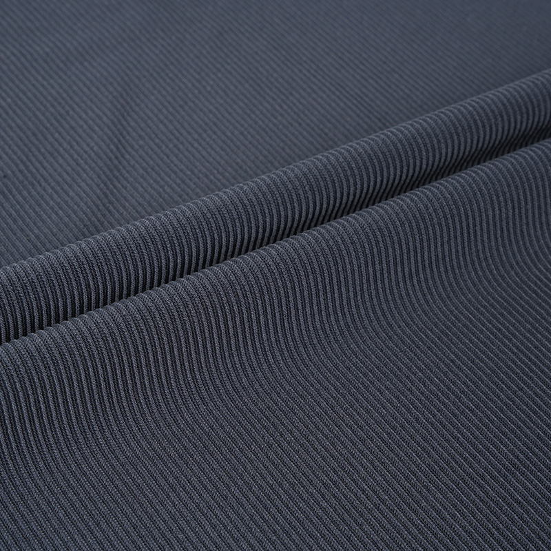35NS008 88% Nylon 12% Spandex 200GSM Stripe Rib Gebreide yoga -fitnessstof